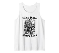 Hike More Worry Less Funny Cub Scouts BSA Hiking Bear Camiseta sin Mangas
