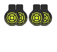 Hikeen Juego de objetivos de portería de fútbol, 5 mm, PVC, ayuda para entrenamiento de fútbol para precisión de disparo, incluye bolsa de almacenamiento
