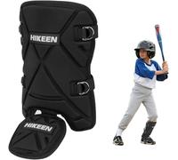Hikeen Protector de pierna de béisbol para bateador de espinillas y pies con correas ajustables, equipo de sóftbol adecuado para bateadores de mano derecha e izquierda