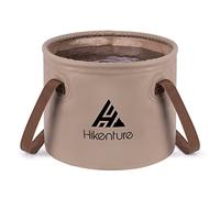 HIKENTURE Cuenco plegable para exteriores, 10 L/20 L, cubo plegable de lona duradera, como recipiente para lavandería, lavaplatos, fregadero, cubo de pesca, cubo para fregadero y refrigeración