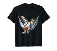 Hiker GNOME Grandpa In Large Outdoor Hammock For Camping Camiseta
