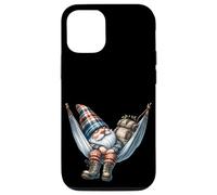 Hiker GNOME Grandpa In Large Outdoor Hammock For Camping Carcasa para iPhone 12/12 Pro