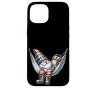 Hiker GNOME Grandpa In Large Outdoor Hammock For Camping Carcasa para iPhone 15