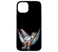 Hiker GNOME Grandpa In Large Outdoor Hammock For Camping Carcasa para iPhone 15 Plus