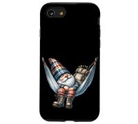 Hiker GNOME Grandpa In Large Outdoor Hammock For Camping Carcasa para iPhone SE (2020) / 7/8