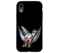 Hiker GNOME Grandpa In Large Outdoor Hammock For Camping Carcasa para iPhone XR
