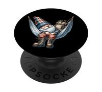 Hiker GNOME Grandpa In Large Outdoor Hammock For Camping PopSockets PopGrip Adhesivo