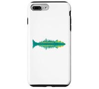 Hikers Campers Outdoorsmen Nature Fish Mountain Reflection Carcasa para iPhone 7 Plus/8 Plus