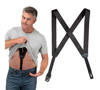 HIKERS - Tirantes ocultos debajo de la ropa para hombre, para bragueta de botón, Negro -, 49in - XL