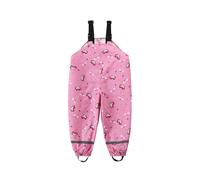 HIKIDS Pantalón Barro Niño Peto de Lluvia Niña Pantalones Impermeables Niños, Unicornio 18-24 Meses