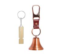 Hiking Bells For Bears - Loud Portable Metal Bear Whistle with Carabiner, Safety Gear Outdoor Wildlife Bells | For Sports Hunting Montain Climbing Trikking Adventures, Mountain Hiking 13 * 4.5cm