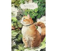 Hiking Cat Lined Notebook - Cat Lovers - The Pet Collection - Gift for Men Women Children - Cute Orange Cat Ruled Notebook Journal Diaries 6x9, 120 pages