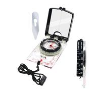 Hiking Compass, Luminous Mirror Compass, Portable Navigation Tool, Orienteering Device, Survival Direction Finder for Backpacking, Hunting, Boating, Outdoors, Fishing, Trekking, Camping