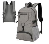 Hiking Daypack, Waterproof Travel Bag for Women and Men, Small Compact Folding Backpack with Reflective Stripes for Outdoor Sports, Cycling, and Biking 11.42x5.51x17.32 Inches