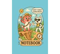 Hiking in the Summer Theme 6x9” College Ruled: Adorable Lined Notebook for School, Study & Everyday Notes: Perfect for Students, Teens, Cat Lovers, ... Writing Notebook with Adorable Cover Design