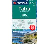 Hohe Tatra, Belaer D/SK/E +Aktiv Guide (2130): 3in1 Wanderkarte mit Aktiv Guide inklusive Karte zur offline Verwendung in der KOMPASS-App. Fahrradfahren. Skitouren.