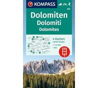 KOMPASS Wanderkarten-Set 672 Dolomiten, Dolomiti, Dolomites (4 Karten) 1:35.000: inklusive Karte zur offline Verwendung in der KOMPASS-App. Fahrradfahren. Skitouren