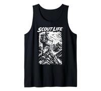 Hiking Scout - Scout Life Retro Scouting Illustration Camiseta sin Mangas