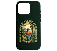 Hiking Smokey Bear Protect Our Forests Vintage Carcasa para iPhone 16 Pro