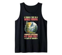 Hiking Trip Hazards Roots Rocks Feet and Shadows Camiseta sin Mangas