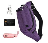 Hiking Waist Bag, Waterproof Travel Fanny Pack Bum Bags, Adorable Fashion Casual Running Waist Belt Pouch for Camping, Dog Walking, Travels, and Daily Shopping, Outdoor