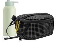 Hiking Waist Pack Waterproof, Hiking Fanny Pack Portable Outdoor, Multifunctional Hiking Accessories, Lightweight Hiking Waist Bag, Water-Resistant Travel Pack for Hiking and Camping, Negro , Se