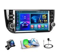 Hikity 2+64GB Android 15 Autoradio para FIAT Punto 2010-2016 Linea 2012-2015 Radio Coche con CarPlay Android Auto Inalámbrico BT Auto Radio con 6,2" Pantalla Táctil WiFi GPS FM AHD Cámara Trasera