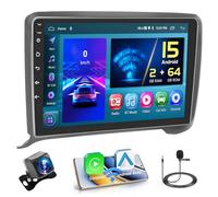 Hikity 2+64GB Android 15 Radio Coche, CarPlay Android Auto Inalámbrico para Audi TT 8J MK2 2004-2018 Bluetooth 9" Pantalla Táctil Manos Libres Auto Radio, FM WiFi, GPS, SWC, USB, Cámara Trasera
