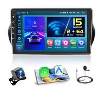 Hikity 2+64GB Android 15 Radio Coche para Citroen Nemo/Peugeot Bipper/FIAT Fiorino Qubo CarPlay Android Auto Inalámbrico Bluetooth Manos Libres Auto Radio con 10" Pantalla Táctil WiFi GPS