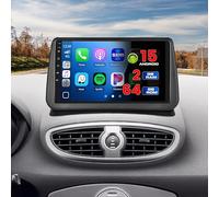 Hikity 2+64GB Android 15 Radio Coche para Renault Clio 3th 2006-2012 Radio Carplay Android Auto Inalámbrico, IPS 9" Pantalla Táctil con Cámara Trasera, Bluetooth Manos Libres, Navegación GPS