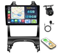 Hikity 4+128GB Radio Coche Android 15 para Peugeot 3008 2009-2015 con Carplay Android Auto Inalambrico, Incell Pantalla táctil de 9 Pulgadas con BT/GPS/WiFi/FM/RDS+Cámara Trasera+Mic