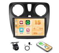 Hikity 4+64GB Radio Coche Android 15 para Renault Lodgy 2021/Dokker 2012-2020 con Carplay Android Auto Inalambrico,Incell Pantalla táctil de 9 Pulgadas con Bluetooth/GPS/WiFi/FM/RDS+Cámara Trasera+MIC