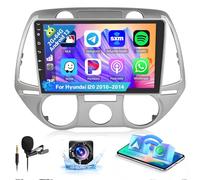 Hikity 8 Core 2+64G Android 15 Radio Pantalla para Hyundai I20 2010-2014 Wireless Carplay Android Auto, 9 Pulgadas Pantalla Táctil Estéreo Radio con Bluetooth 32EQ GPS FM/RDS SWC Cámara Trasera