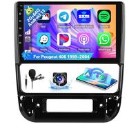 Hikity 8 Core 2+64G Android Radio Pantalla para Peugeot 406 1999-2004 Wireless Carplay Android Auto, 9 Inalámbrico Pantalla Táctil Estéreo Radio con Bluetooth 32EQ DSP GPS FM/RDS SWC Cámara Trasera