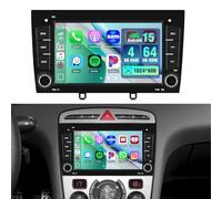 Hikity 8 Núcleos 4+64GB Autoradio Android para Peugeot 408 2010-2024, Pantalla Táctil 7" Radio con Wireless CarPlay Android Auto Mirror Link Bluetooth 5.0 GPS WiFi EQ FM RDS