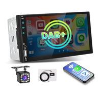 Hikity Dab Radio Coche 2 DIN 7" IPS CarPlay Android Auto BT FM