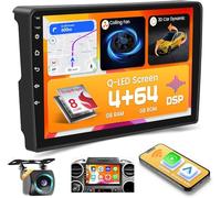 Hikity Qualcomm Snapdragon 8-Core 4+64G Android 15 Radio Coche para Citroen Berlingo B9/Peugeot Partner Carplay Android Auto, Pantalla Táctil de 9" con Modelo de Coche 3D WiFi GPS FM/RDS DSP SWC CAM