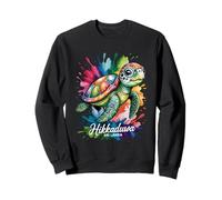 Hikkaduwa, Sri Lanka Tortuga Marina Pintura Salpicadura Arte Recuerdo Sudadera