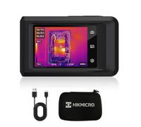 HIKMICRO Cámara termográfica PocketC con resolución IR de 256 x 192, con cámara Visual de 8MP, 25 Hz, escáner térmico con Pantalla táctil de 3,5", IP54, 20℃~400℃, sin WiFi