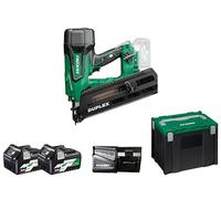 HIKOKI Akku Duplex Nagler 20°, NR3675DD (36V, (2,5 Ah) Li-ion Akku, Nagellänge (Duplex): 45, 57, 75 mm, Eintreibvorgänge (ca.): 900 pro Akku Ladung) Lieferumfang alles im HSC IV Koffer.