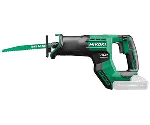 HIKOKI Akku Säbelsäge CR18DMA (18V, Sägehub: 29 mm, Leerlaufvibration: 8,7 m/sec², Sägen in Holz Ø: 300 mm, Sägen in Rohr Ø: 130 mm, Sägen in Stahl Ø:19 mm,) OHNE Akku, Ladegerät und Transportkoffer.