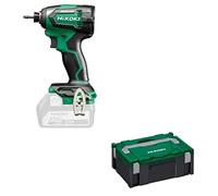 HIKOKI Akku Schlagschrauber WH18DEW2Z, 1/4" Werkzeugaufnahme (18V, Max. Festdrehmoment 175 Nm, Bolzen und Muttern M5-M16, Brushless, Zubehör Koffer, ohne Akku und Ladegerät)