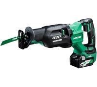 HiKOKI Akku-Tigersäge CR36DA (36V, Brushless, 4-stufige Hubzahleinstellung, 32 mm Sägehub, LED, Transportkoffer, Zubehör, inkl. 2x 2.5 Ah Akku und Ladegerät)