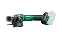HiKOKI Amoladora Angular a Batería G1813DVEW4Z (18V, Ø del Disco 125mm, 8.000 RPM, Motor Brushless, Arranque Suave, Protección contra Reinicio y Contragolpe, Sin Batería ni Cargador, Maletín Apilable)