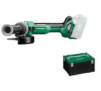 HiKOKI Amoladora angular inalámbrica G1813DA (18 V, sin escobillas, bloqueo del eje, arranque suave, accesorios)