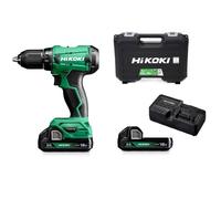 HIKOKI Atornillador inalámbrico 18V (2 x 2 Ah, cargador, estuche) DS18DAWCZ