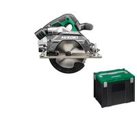 HIKOKI Akku Kreissäge C3606DB (36V, Brushless, Sägeblatt Ø: 165mm, Sägeblattbohrung Ø: 20 mm, Gehrungsschnitte von/bis: -5° bis 45°, Max. Sägeleistung bei 90°: 66mm) Plus Zubehör, OHNE Akku, Ladegerät