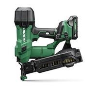 HiKOKI Clavadora a Batería NV1845DAWXZ (18 V, Velocidad de Clavado 2.7 /s, Capacidad de Cargador para 120 Clavos de Máximo 45 mm, Motor Brushless, Incluye 2 Baterías de 2.0 Ah y Cargador + Accesorios)