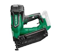 HiKOKI Clavadora de Acabado 18V, Clavadora Inalámbrica 32-65 mm | Sistema de Impulso de Aire, ajuste de profundidad sin herramientas, luz LED, sin batería ni cargador, gafas incluidas