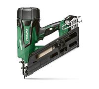 HiKOKI Clavadora Inalámbrica 34° a batería - 18 V - Li-Ion, brushless, potente, ajuste de Profundidad sin Herramientas - Con 2 x Baterías (5.0 Ah), Cargador, Maletín de Transporte, Gafas de Protección